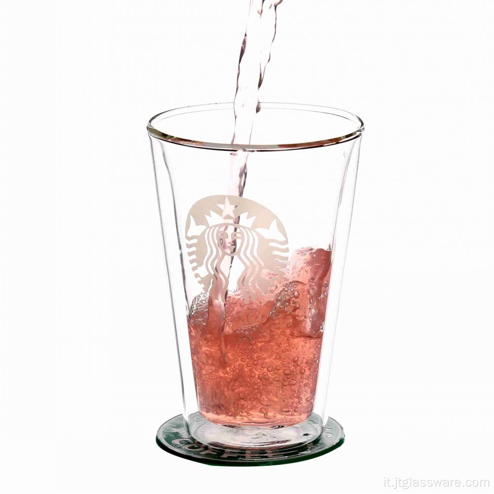 Tazza in vetro borosilicato per tè