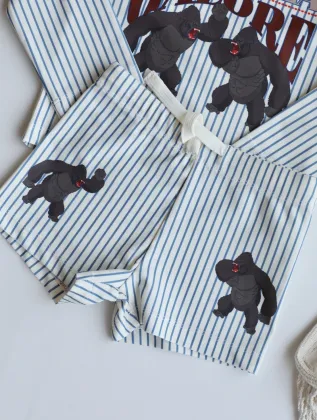 Custom Lovely Kids Swimsuit - Child Bikinis Girls Boys Two-Pieces Beachwear Swimwear Set