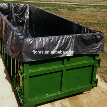 Large trash bags made from recycled material