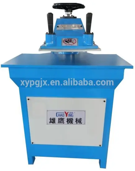 Hydraulic swing beam die cutting machine