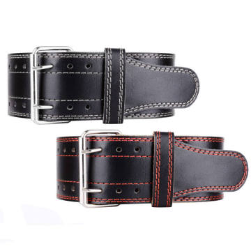 Customized Cow Leather Weight Lifting Belt for Gym Fitness and Power Workouts
