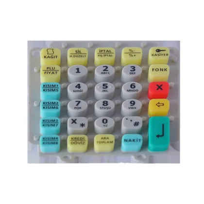 Conductive Silicone Rubber Keypad with Conductive Pill