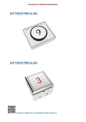 Push Button for Mitsubishi type Elevators