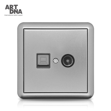 ARTDNA Internet and TV Satellite Socket Outlet Panel