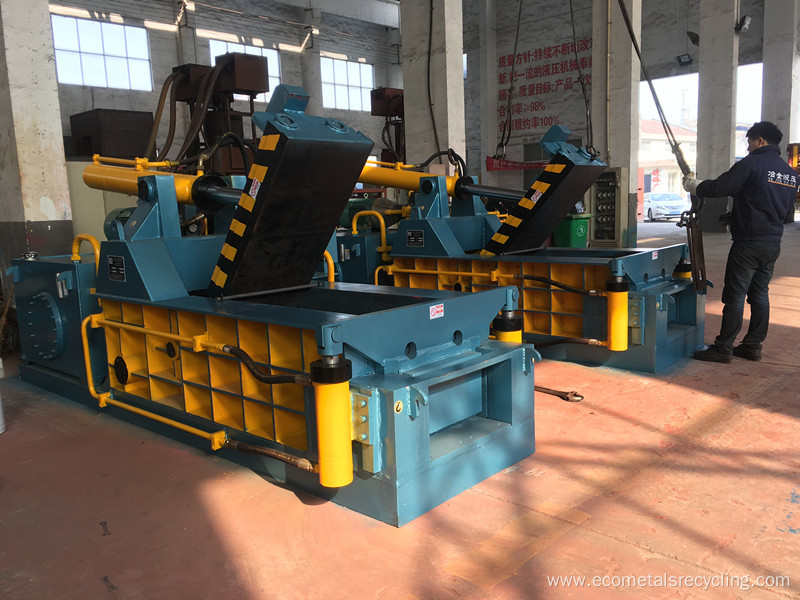 Hot-sale Forward-out Waste Metal Baler for Aluminum Cans