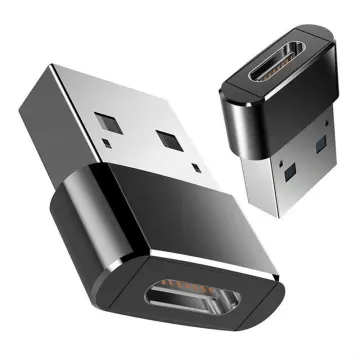Type C Adapter: USB C Female to USB 2.0 A Male OTG Converter with 12V 3A PD Fast Charging