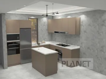 Space Saving Home Kitchen Cabinet With Island
