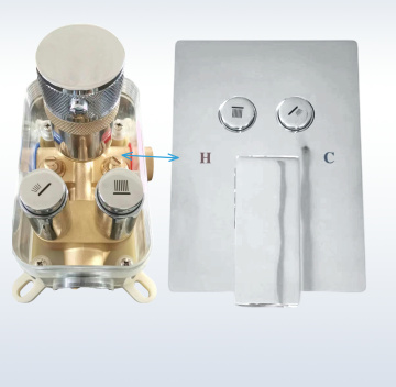 Hot Selling Brass Button Shower Set - Three Function Mixer Valve