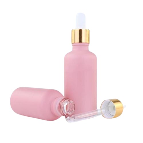 30 ml leere matte rosa flüssige Serum -Tropfenflaschen