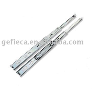 Medium duty drawer slide rail with lock Mechanism