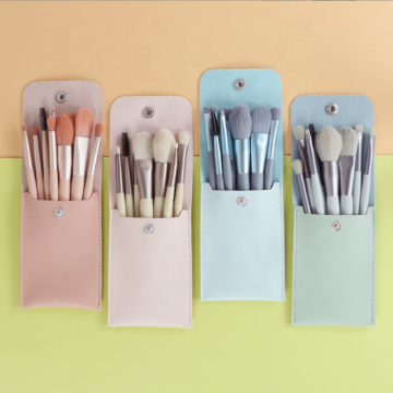 High-Quality 8pcs Pink Nylon Hair Makeup Brush Set - Customizable Private Label Option