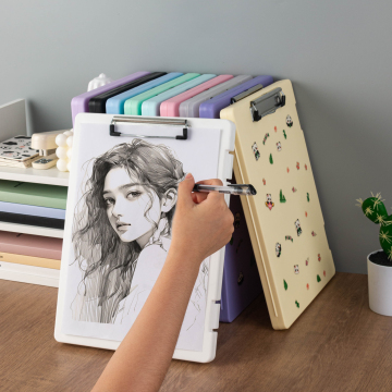Eco-Friendly A4 Clipboard with Storage Folders and Custom Logo
