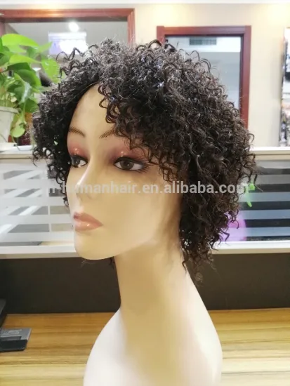 Machine made cheap wholesale synthetic afro wigs for black women