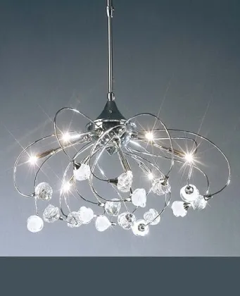 Glass modern chandelier