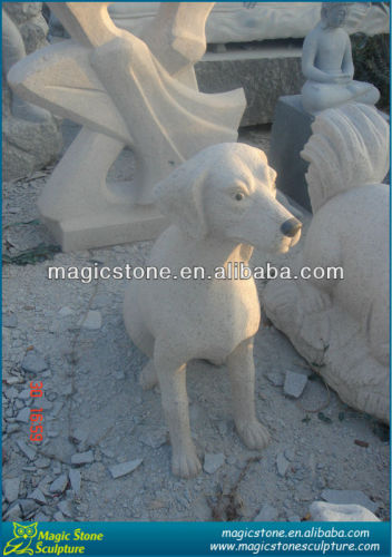 Magic Stone Animal Dog Granite Stone Sculpture