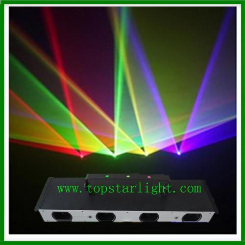 Czterech 2015 Rgby głowicy oświetlenie Stage światła laserowego