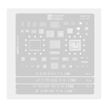Amaoe 0.12mm BGA Tool for iPhone 6/6P/6S/6SP/7/7P/8/8P/X Motherboard Repair