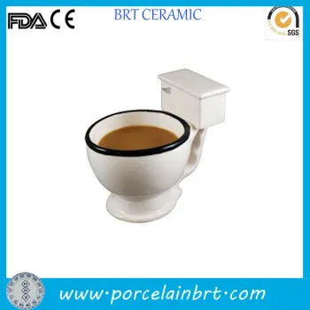 Fancy Toilet shape ceramic cup Coffee Mug
