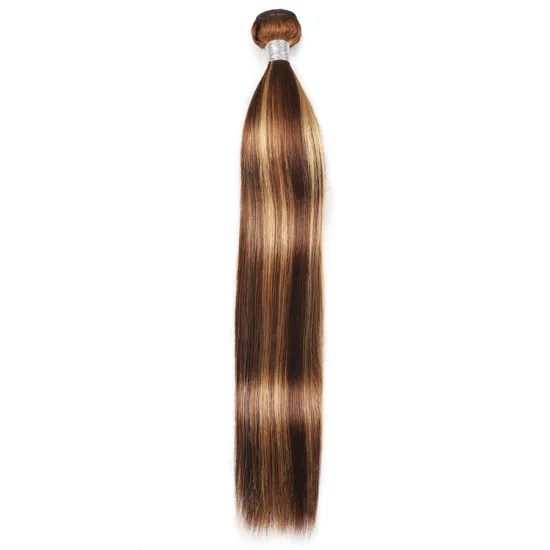 Factory Price Piano Color Cheap Hair Bundles Raw virgin Cuticles Aligned Human hair Straight Weave Natural