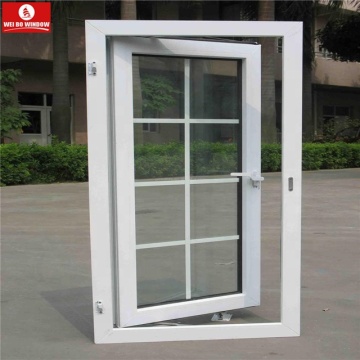 China Factory Price Modern PVC/UPVC Double Tempered Glass Customized Outward Casement Windows
