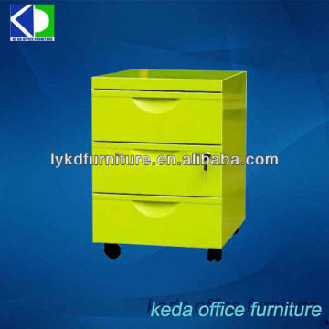 Eco-friendly Wooden 4 Drawers Movable Filing Cabinet