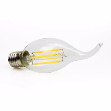 New decoration candle light high lumen 4w C35T Base E17 LED filament bulb light