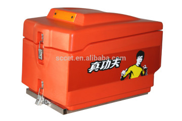 SCC motorcycle delivery food box,insulated food delivery box