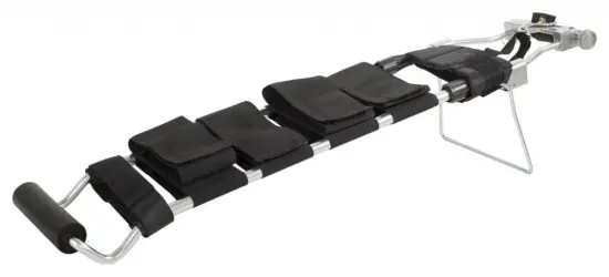 Medical stretcher long leg posterior traction splint set