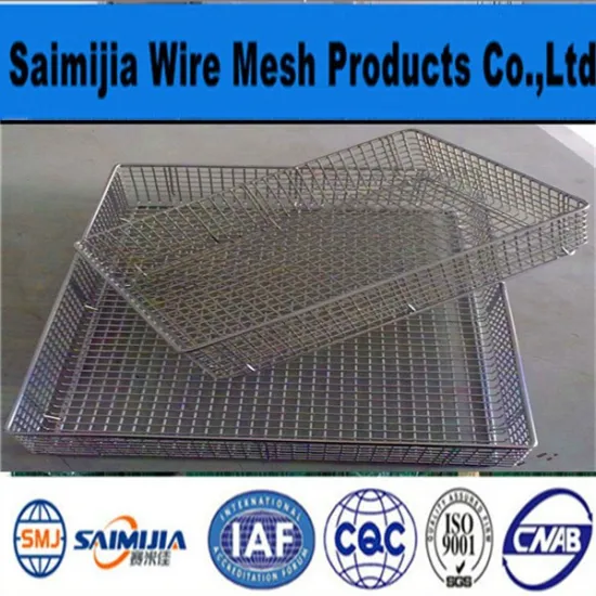 High quality 304/316 stainless steel wire mesh baskets/storage baskets