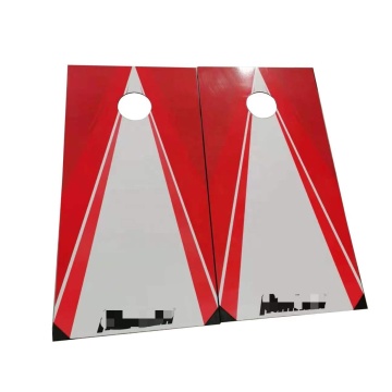 Customizable Outdoor Wooden Corn Hole Game Set with 2 Targets and 8 Regulation Bean Bags