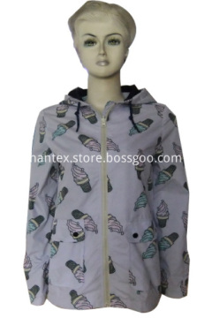 Waterproof Rainwear Raincoat Printed Ice Cream