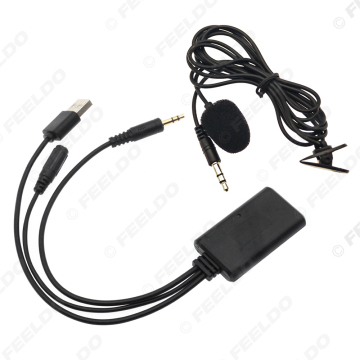 Bluetooth Audio Adapter for Car Stereo with Hands-Free and AUX-In Port