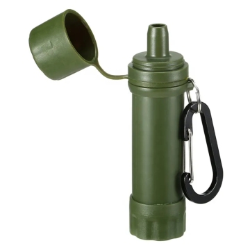 Mini UF Camping Water Straw - Personal Water Filter for Emergency Survival (1200L, 0.01 Micron)