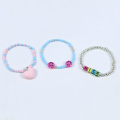 14MM pink heart pendant girl bracelet