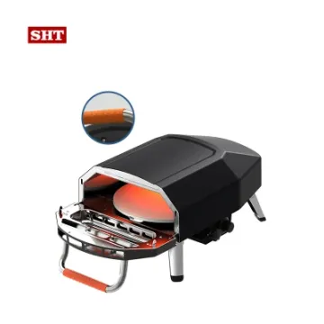 Commercial Outdoor Indoor 60 Second Quick Cook Pizza Gas Oven with Rotating Stone