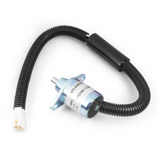 KM2V80-11700A 12V Fuel Shut Off Solenoid Valve for Diesel Engine Generators: Oil Stop Solenoid Valve