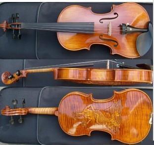 High Grade Violin with Engraved Design