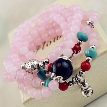2016 Pink p urple crystal bead