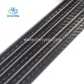 Corrosion resistant glossy matte carbon fiber L profile