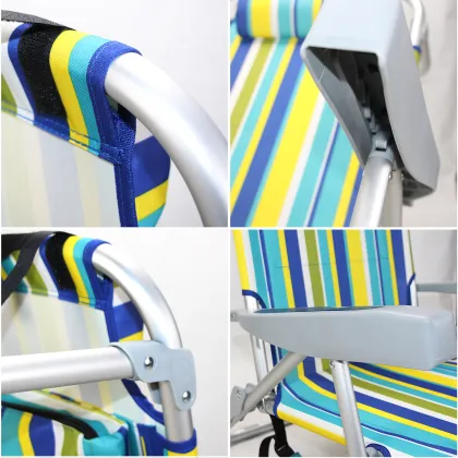 Aluminum Folding Portable Beach Chair with Bag - Tommy Bahama