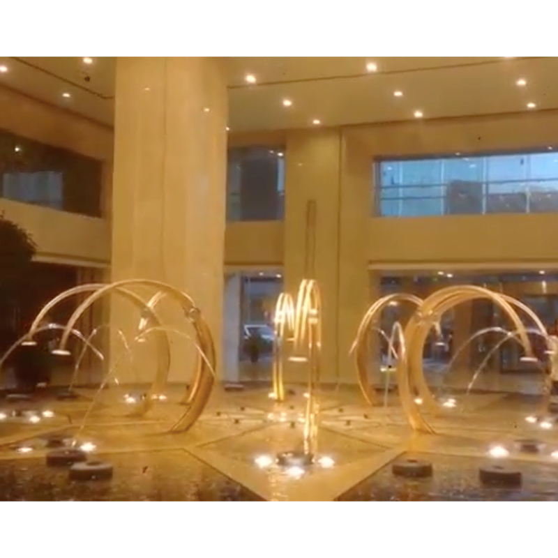 Jumping Fountain In Hotel Jpg