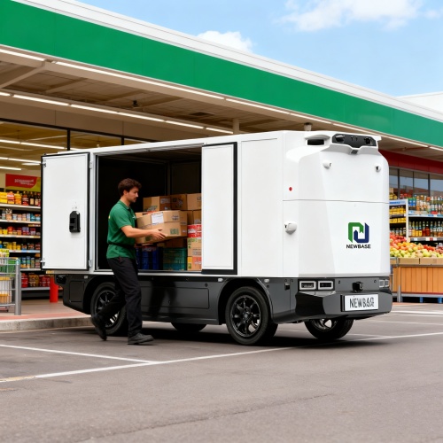 Fourgon logistique sans conducteur d'une capacité de charge de 800 kg pour le commerce électronique en Asie du Sud-Est