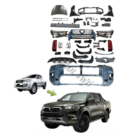 Upgrade GZDL4WD Body Parts for Hilux Vigo 05-14 with Rocco 2021 Front Bumper Grill