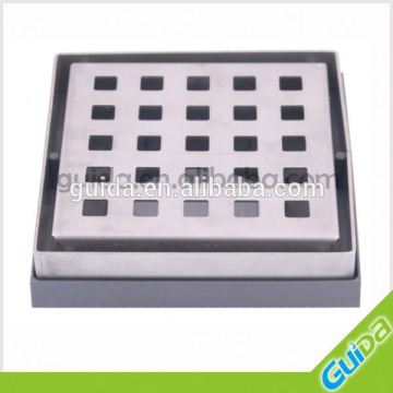 SS304/201 square stainless steel basement floor drain