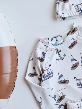 Summer Sun Protection UPF 50+ Split Swimsuit for Boys