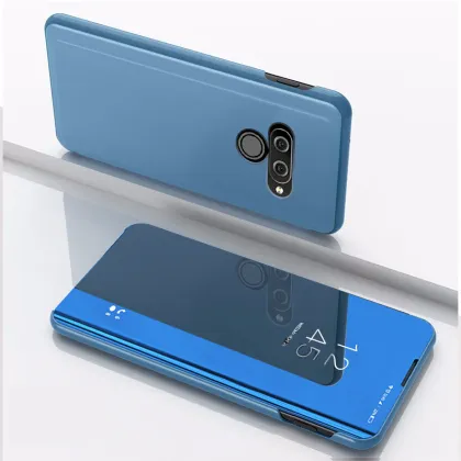 Clear View Mirror Case for LG V50 Smart Flip Cover for LG Q60/K50