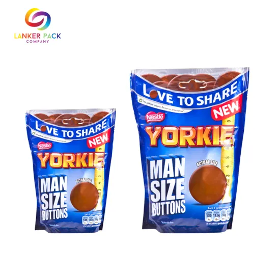 Moisture-proof Snack Packaging Stand Up Pouch With Zipper