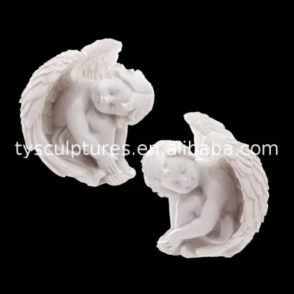 Wholesale stone little sleeping angel statue sculpture