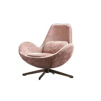 Industrial Vintage Mid-Century Design Egg Chair in Grace Leather