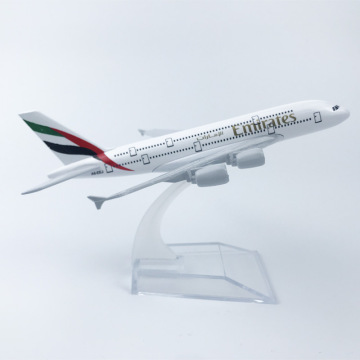 16cm 1/400 Scale Emirates Airlines Airbus A380 Metal Alloy Airplane Model - Perfect Gift